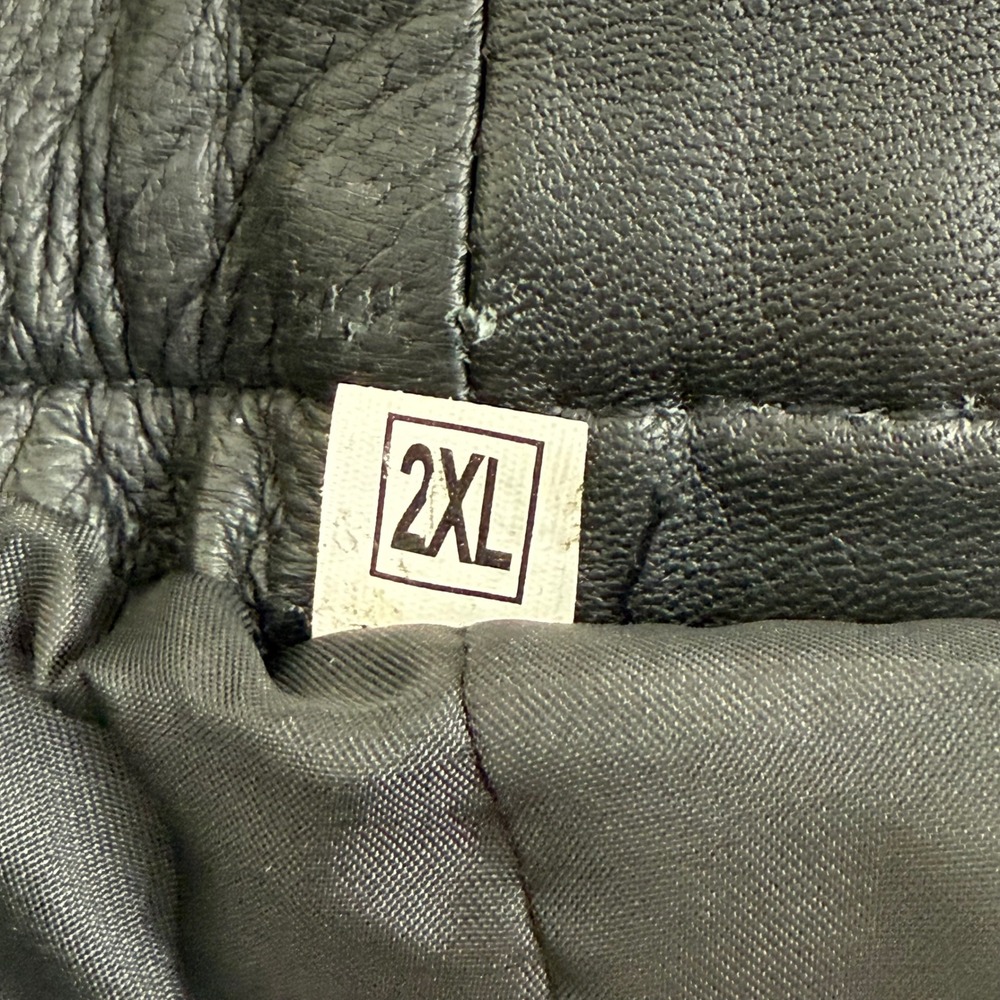NWT Kimmons Women's 2XL Black Genuine Leather Pants Y2K‎ Moto Biker Bootcut Plus - Picture 6 of 7